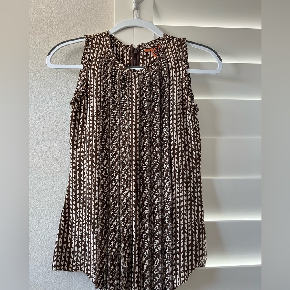 Tory Burch Silk Sleeveless Blouse